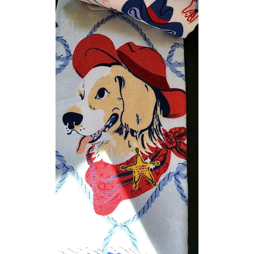 Celebrate Together Americana Kitchen Towels Dogs  Set of 2 New w Tags